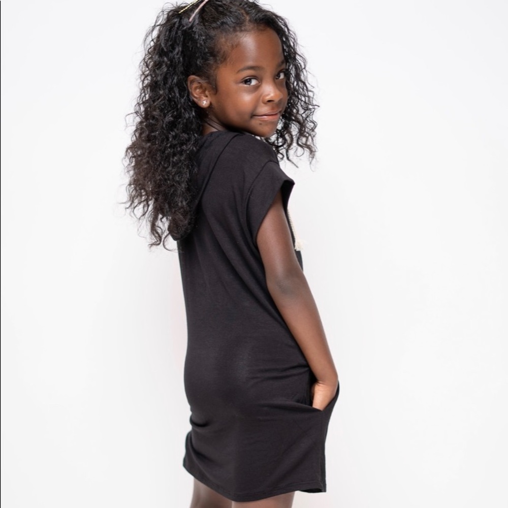 TAMIA DRAWSTRING HOODIE DRESS